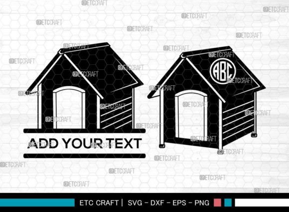 Download Dog House Monogram SVG, Dog Bone SVG - Premium Resources