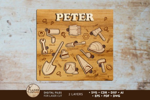 Download Custom Kids Puzzle, Laser Cut File - Premium Resources