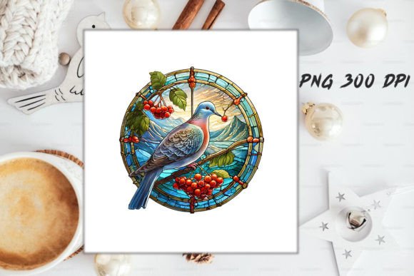 Download Dove Stained Glass PNG Sublimation - Sub Collection