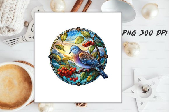 Download Dove Stained Glass PNG Sublimation - Sub Collection