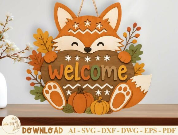 Download Fall Door Hanger Laser Cut File SVG - Fall door hanger Collection