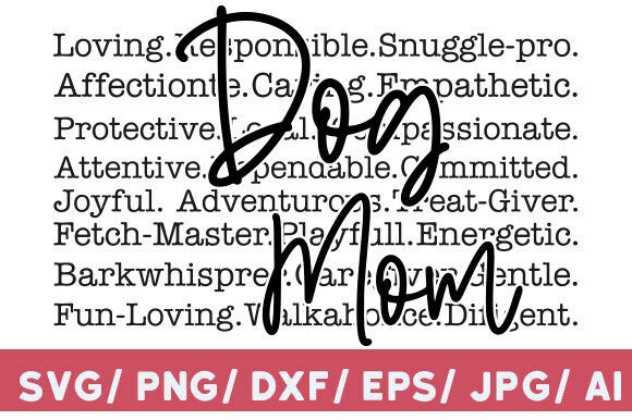 Download Dog Mom Words Svg Png, Dog Mom Sublimati - Sub Collection
