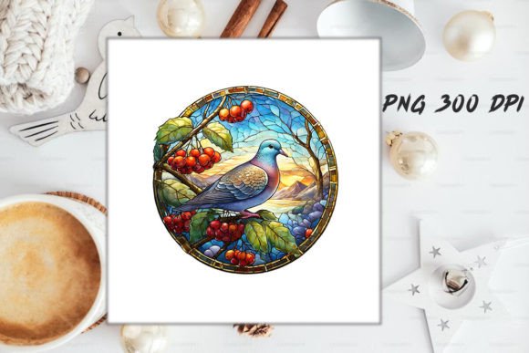 Download Dove Stained Glass PNG Sublimation - Sub Collection
