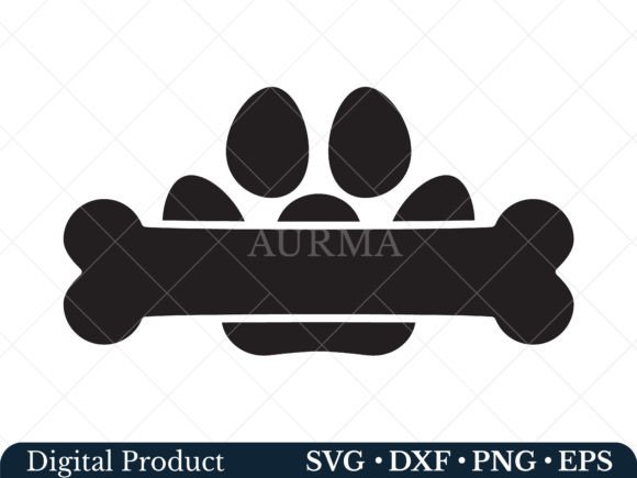 Download Paw Print Svg, Dog Bone Svg - Dog bone svg Collection