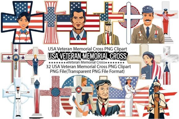 Download USA Veteran Memorial Cross Sublimation - Sub Collection