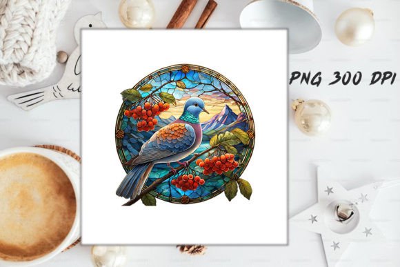 Download Dove Stained Glass PNG Sublimation - Sub Collection