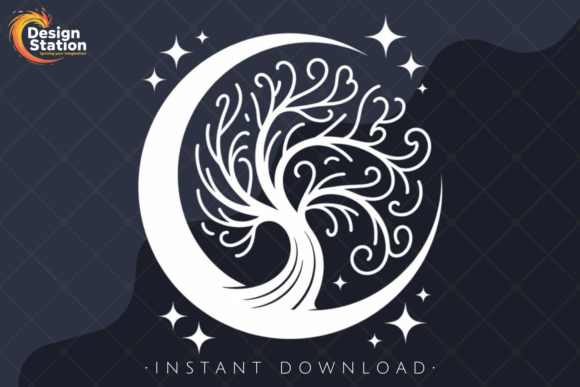 Download Celestial Moon Tree PNG Sublimation - Sub Collection