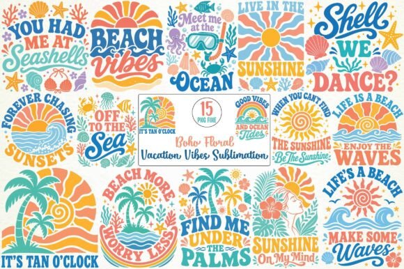 Download Boho Floral Vacation Vibes Sublimation - Sub Collection