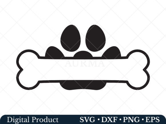 Download Paw Print Svg, Dog Bone Svg - Dog bone svg Collection